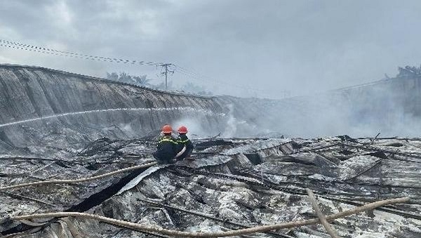 Hỏa hoạn trong đêm tại nhà xưởng công ty may, thiệt hại ước tính tới 10 tỷ đồng