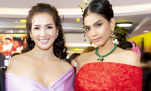 Trương Thị May đeo trang sức đá khổng tước, đọ sắc cùng Anh Thư
