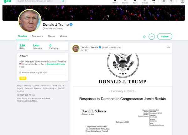 Cựu Tổng thống Trump