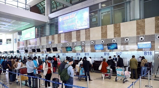 Khách di chuyển bằng hàng không tăng mạnh dịp cận Tết Nguyên đán 2021