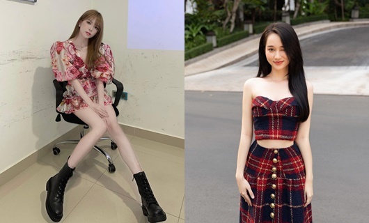 Mỹ nhân Vbiz diện đồ đỏ đầu năm: Thiều Bảo Trâm chân dài miên man, Trúc Anh vai trần gợi cảm