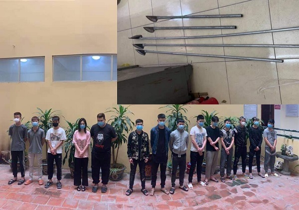 Hà Nội: Khởi tố 14 đối tượng mang hung khí giải quyết mâu thuẫn trong đêm