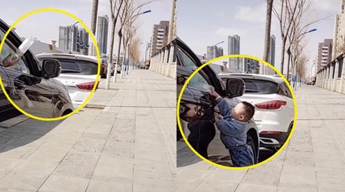 Thấy người đi ô tô vứt chai nhựa, cậu bé 2 tuổi hành động 