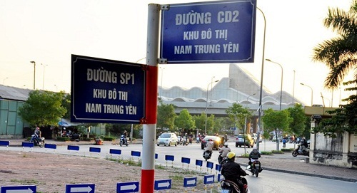 Hà Nội xuất hiện những con đường mang kí tự 