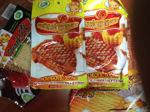 Tái sản xuất xưởng sản xuất bim bim thịt bò làm từ nilon?