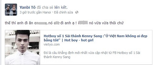 Facebook Sao 24h: Yanbi lại văng tục, Thanh Thảo thèm mặc váy cưới