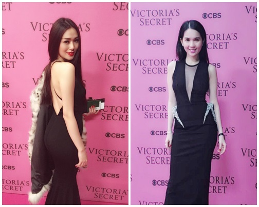 Ngọc Trinh, Khánh My cùng ngồi ghế Vip Victoria's Secret show
