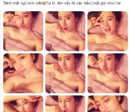 Phát hoảng với ảnh Angela Phương Trinh không mặc đồ lót đi ngủ