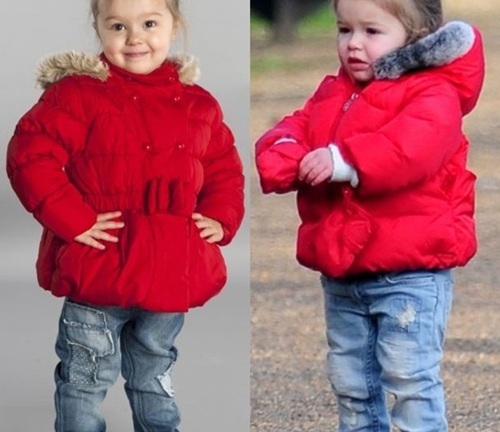 Bé gái xinh xắn kiếm 2000 bảng nhờ giống con gái Beckham