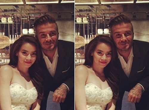 Beckham khen vợ Cường 