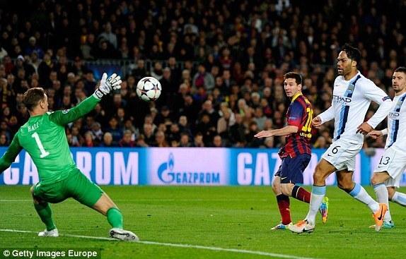 Thắng dễ Man City, Barca lấy vé vào tứ kết