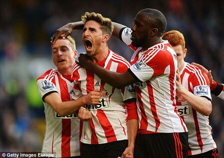 Chelsea bất ngờ thua sốc Sunderland ngay trên sân nhà