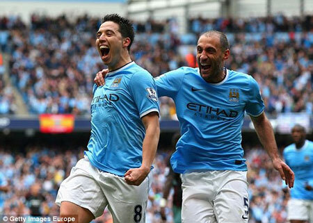 Đả bại West Ham, Man City trở thành tân vương Premier League