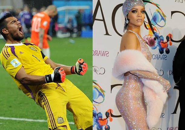 Vợ sao Argentina đồng ý nhường chồng cho Rihanna