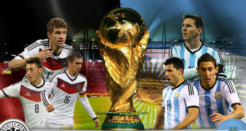 Argentina đấu với Đức: Lich thi đấu World Cup 2014 ngày 14/7