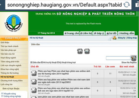 Website có link phim sex: Chủ tịch tỉnh Hậu Giang chưa biết gì