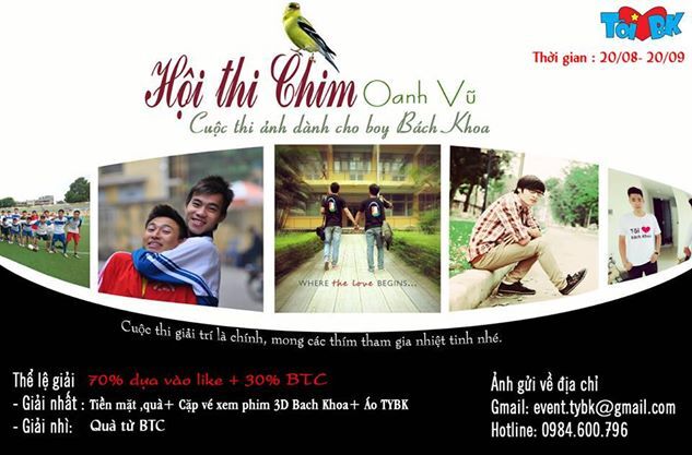 Dân Bách Khoa thi “Chim Oanh Vũ” đọ sắc trai đẹp