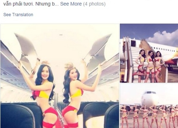 Ảnh Ngọc Trinh mặc bikini quảng cáo Vietjet như đóng phim cấp 3?