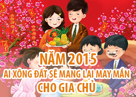 Chọn người hợp tuổi xông đất, xông nhà đầu năm mới 2015