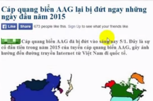 Hài hước nhạc chế “bài ca đứt cáp quang biển AAG”