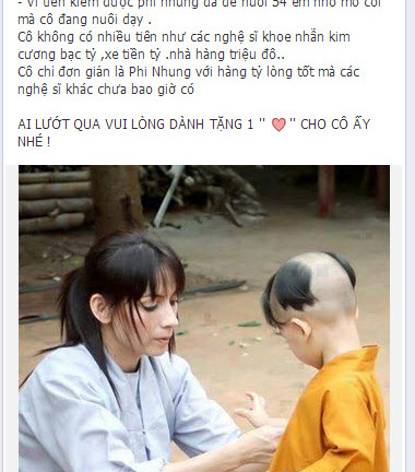 Dân mạng cảm động trước tấm lòng