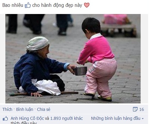 Cảm kích trước hành động