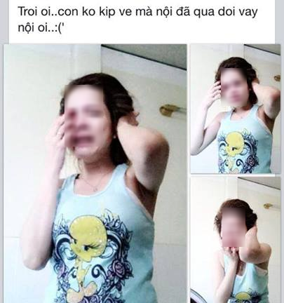 Phẫn nộ gái xinh đăng hình tạo dáng khóc thương ông nội qua đời