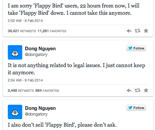 Bỏ Flappy Bird: Quyết định khôn ngoan, dại dột hay tạo scandal?