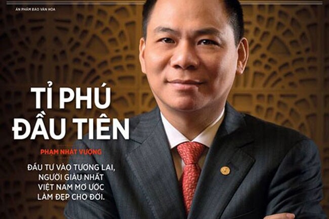 Phạm Nhật Vượng tiếp tục bứt phá trong top tỷ phú của Forbes