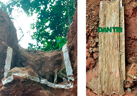 Hà Tĩnh: Phát hiện ngôi mộ lạ có đầu lâu rất lớn