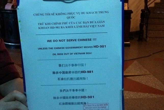 Khách sạn ở Nha Trang không phục vụ khách Trung Quốc