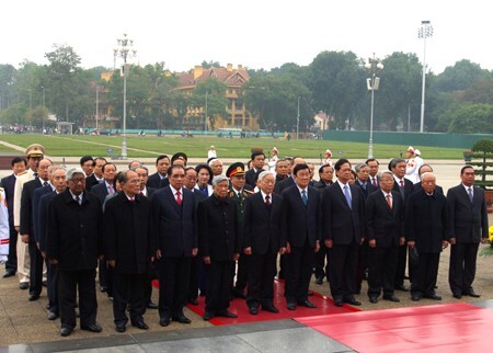 Lãnh đạo Đảng, Nhà nước viếng Chủ tịch Hồ Chí Minh