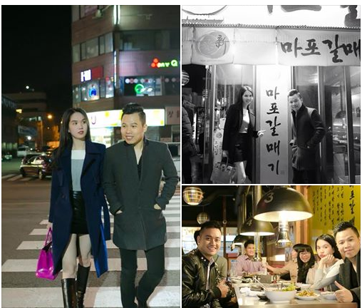 Ngọc Trinh tình cảm khoác tay Khắc Tiệp dạo phố Hàn Quốc