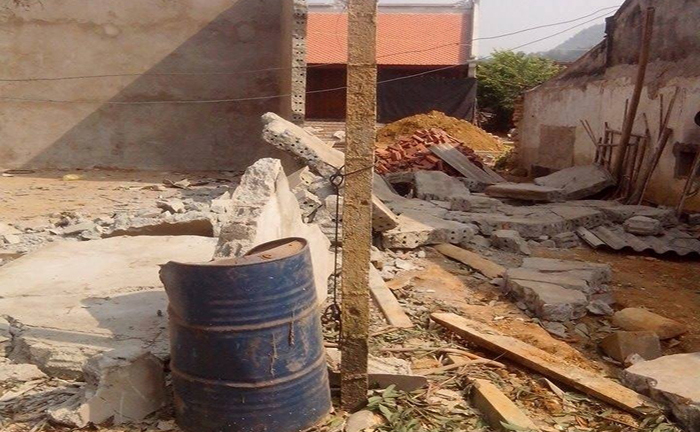 Thanh Hóa: Tường sập, 2 người tử vong tại chỗ