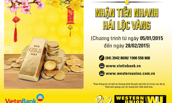 VietinBank khuyến mãi lớn dịch vụ kiều hối