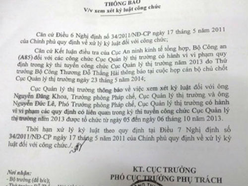 Lộ đề thi tuyển công chức, kỷ luật 2 cán bộ, hủy 3 kết quả thi