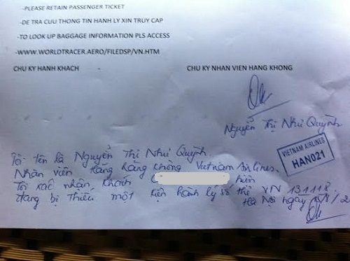 Bị mất hành lý, khách hàng nghi ngờ Vietnam Airlines có kẽ hở 