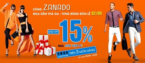 Mua sắm thả ga - Đón lễ 2/9 tưng bừng cùng Zanado