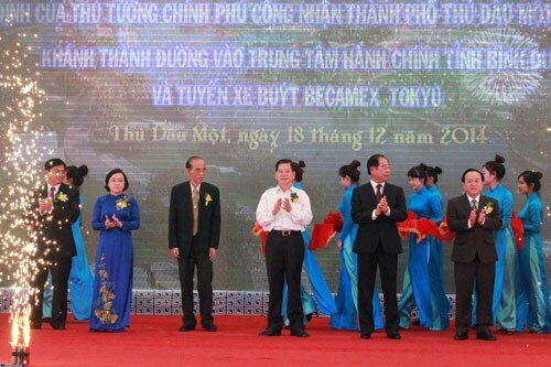 Bình Dương: TP Thủ Dầu Một được công nhận đô thị loại II