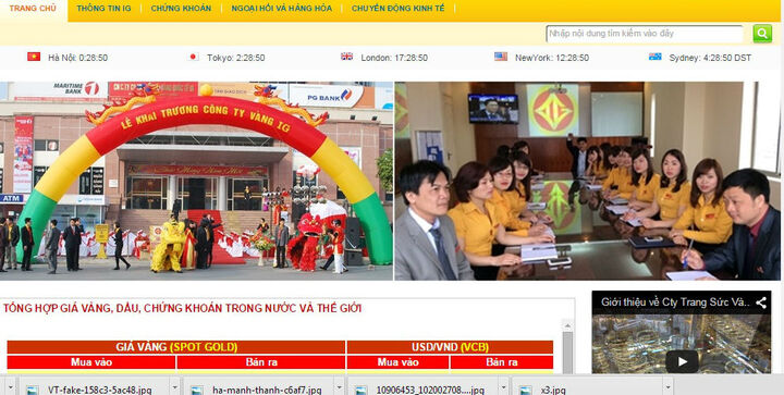 Phá sàn vàng của Công ty IG, thu giữ tài sản