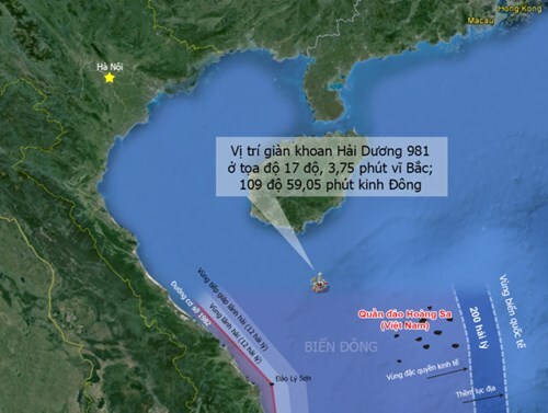TQ kéo giàn khoan Hải Dương-981 vào vùng chồng lấn là phạm luật
