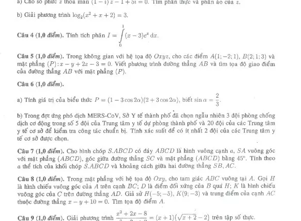 Dịch MERS-CoV vào đề thi tốt nghiệp THPT Quốc gia năm 2015