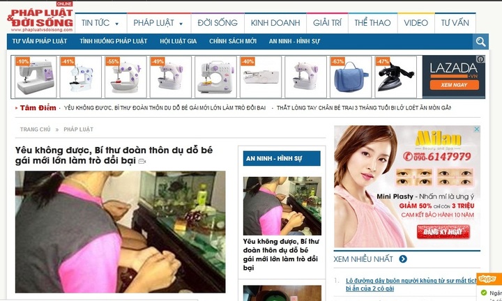 Xuất hiện website nhái phiên bản điện tử Báo Đời sống & Pháp luật
