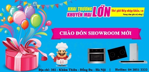 Tưng bừng khuyến mại khai trương Showroom mới tại Thế Giới Bếp Nhập Khẩu