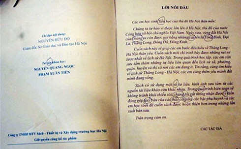 Lãnh đạo Sở GD&ĐT Hà Nội phản hồi sách lịch sử sai chính tả