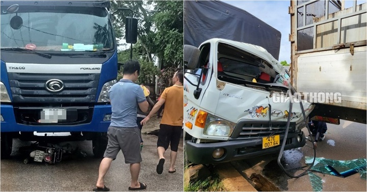 Tin tức tai nạn giao thông mới nhất ngày 16/9: Hai xe tải tông nhau, người dân phá cửa cứu tài xế mắc kẹt trong cabin