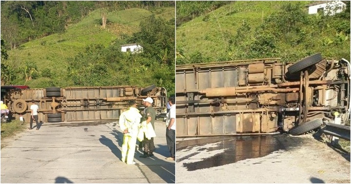 Quảng Nam: Lật xe tải trên đường Hồ Chí Minh, một người tử vong