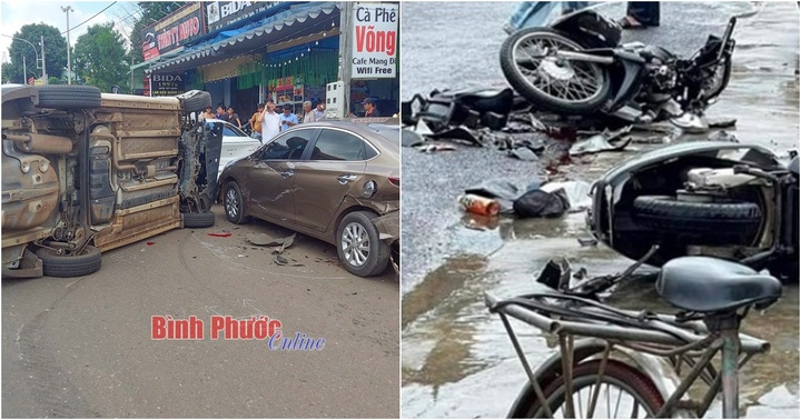 Tin tức tai nạn giao thông mới nhất ngày 27/9: Tai nạn liên hoàn giữa 4 xe ô tô khiến 1 người bị thương