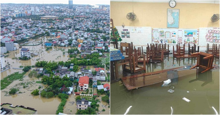 Thừa Thiên - Huế chìm trong biển nước, học sinh phải nghỉ học thêm 2 ngày