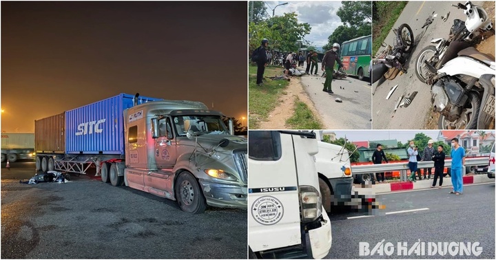 Tin tức tai nạn giao thông mới nhất ngày 25/11: Vượt xe buýt dừng trả khách, 2 xe máy tông trực diện